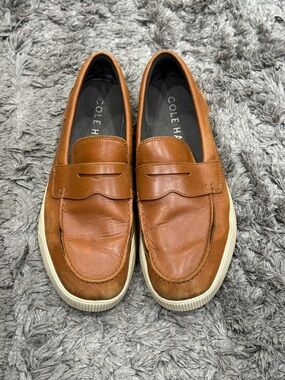 Cole Haan Mens Size 12M Nantucket Loafers Brown Penny Loafer Shoes Lightweight